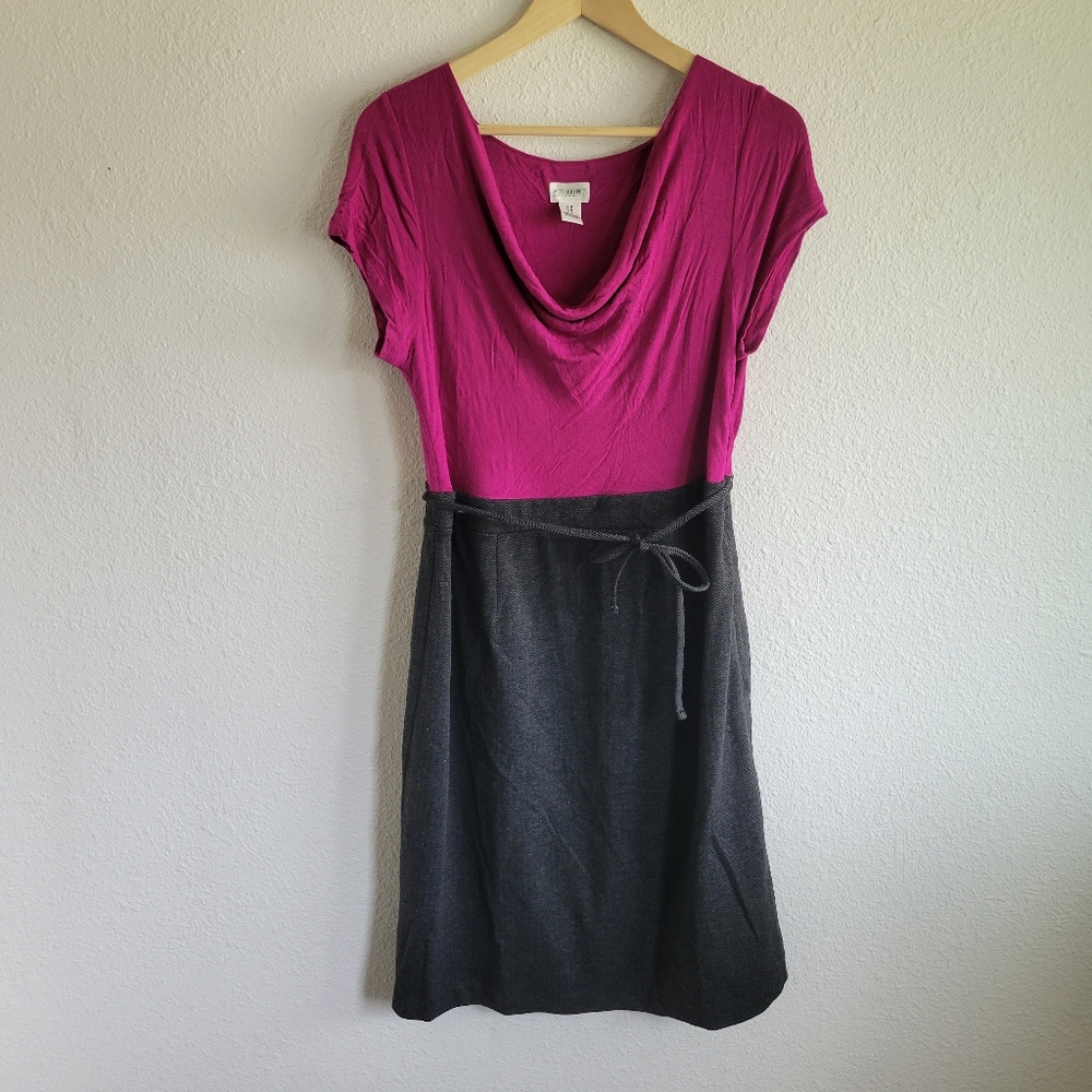 Motherhood Maternity Herringbone Skirt Tie Dress Womens Size M